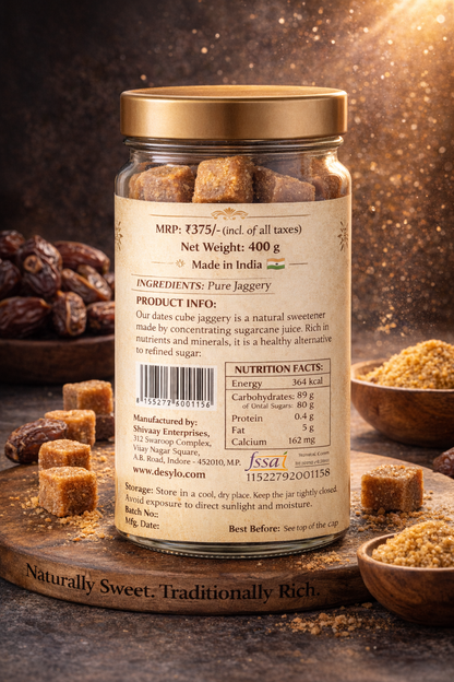 DESYLO Dates Cube Jaggery – 100% Natural, No Added Sugar